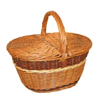 Picnic basket, oval small, 054052