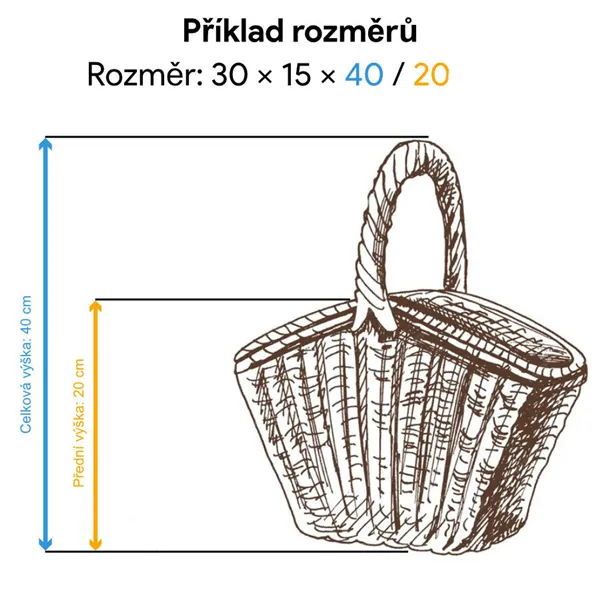 Round basket, 067036/25