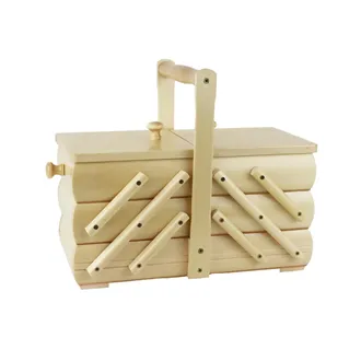 Sewing box wooden, small 0960005