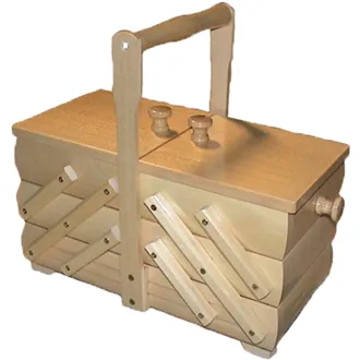 Sewing box wooden, small 0960005