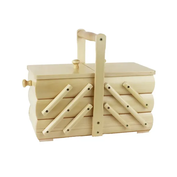 Sewing box wooden, small 0960005