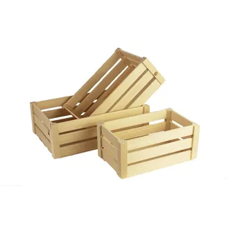 Wooden crates, set 3 097041