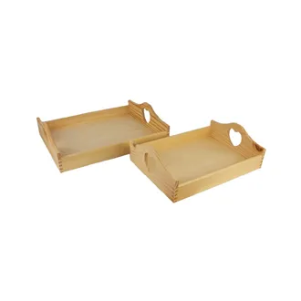 Wooden tray, set 2, 097044 