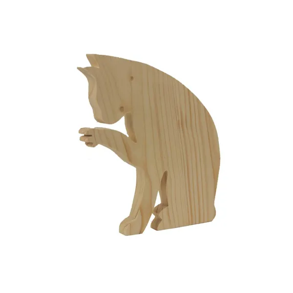 Wooden cat 097107 