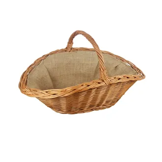 Basket for wood with jute small 01700/M