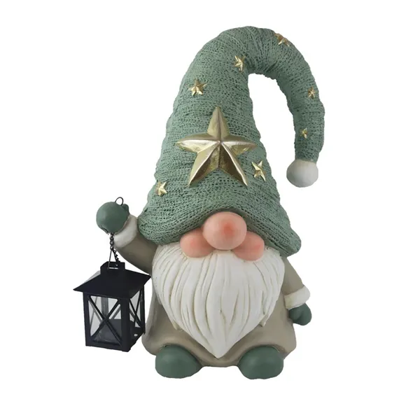 Decoration of elves with a lantern X7359