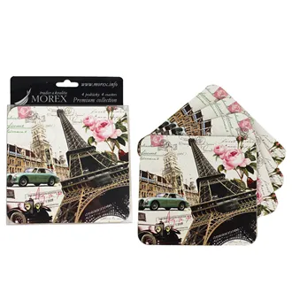 Coasters 4 pcs - Eiffel Tower 350063