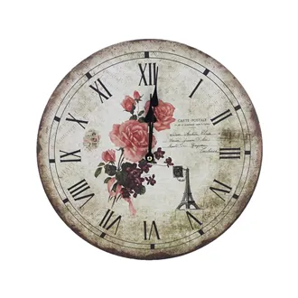 Clock d. 34cm - ROSES II 355220