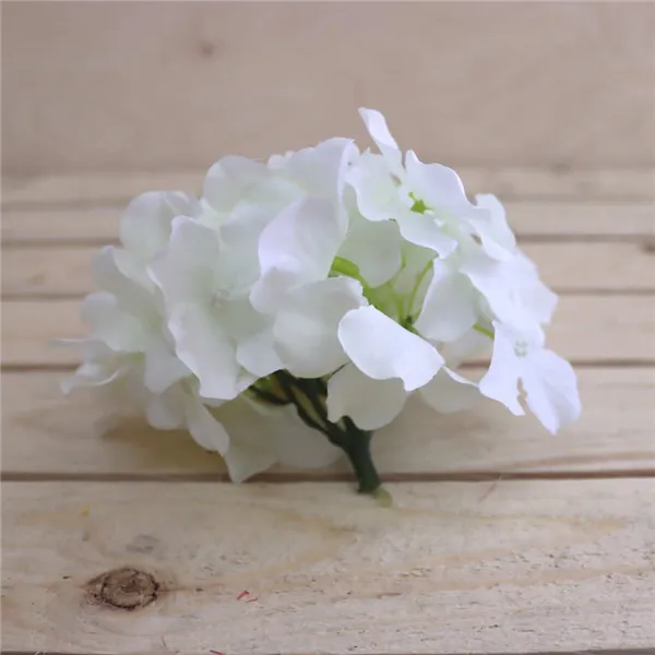 Hydrangea flower white, 6 pcs 371194-01