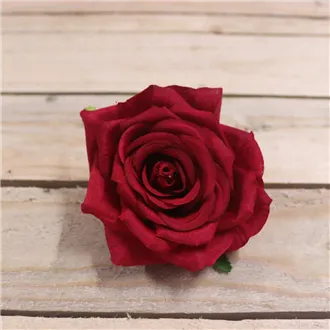 Rose flower burgundy, 12 pcs 371211-09