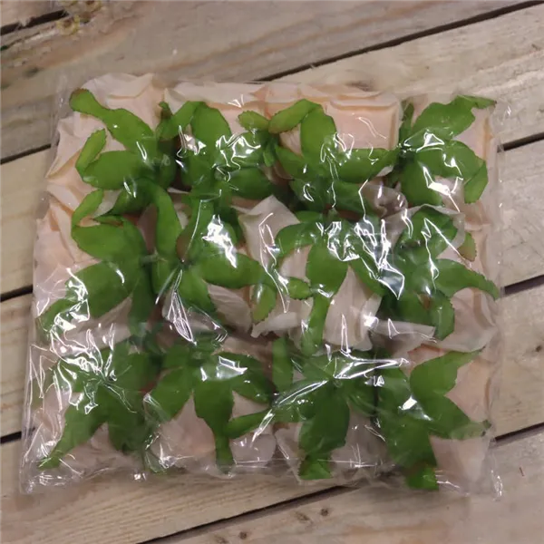 Rose flower apricot, 12 pcs 371211-26