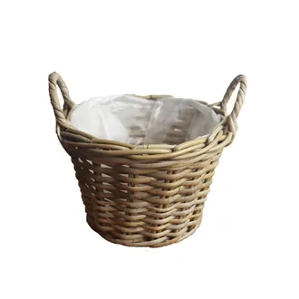 Flowerpot rattan basket with handles 371340/2