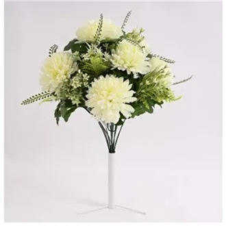 Chrysanthemum bouquet with accessories 50 cm, cream 371353