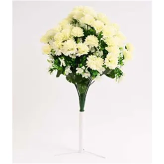 Chrysanthemum bouquet 44 cm cream 371369