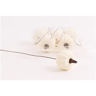 Pumpkins on wire 6 pcs 371382
