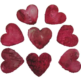 Red heart 4,5 cm, 60 Pcs. 381650