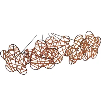 Flower on the stick 5 pcs. orange 381962-04