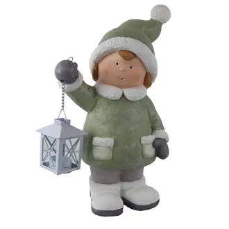 Decoration boy with lantern X7362