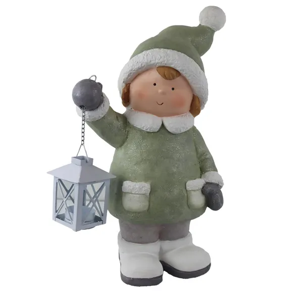 Decoration boy with lantern X7362