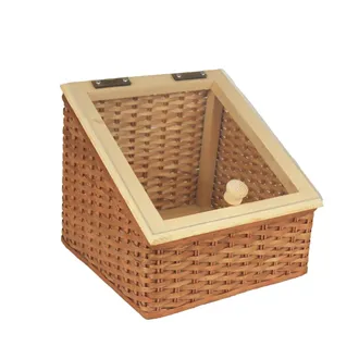 Display basket 30x30/13x27cm with plexiglass 70218