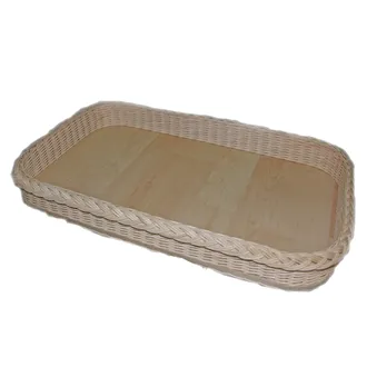 Serving tray from rattan core 50x30cm 70889