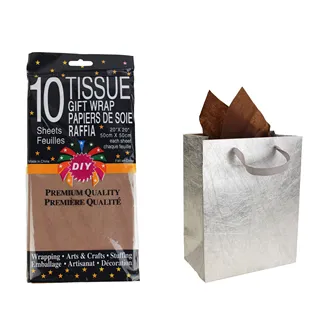 Gift paper 10pcs, brown A0032-18