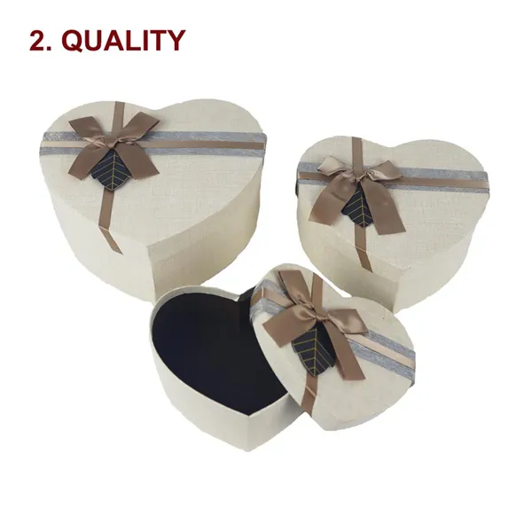 Heart gift box, set 3 A0142B 2nd quality