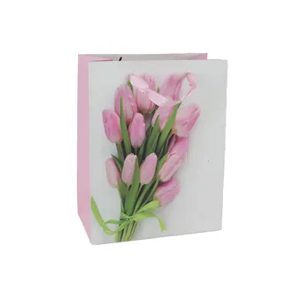 Paper gift bag tulips A0372/2