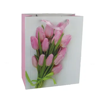 Paper gift bag tulips A0372/3