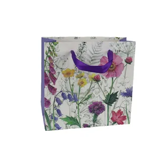 Paper gift bag meadow flowers A0376/1