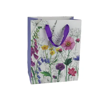 Paper gift bag meadow flowers A0376/2