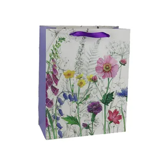 Paper gift bag meadow flowers A0376/3