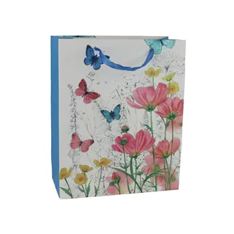 Paper gift bag meadow flowers A0378/3