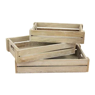 Wooden tray, set 3 pcs. D0158