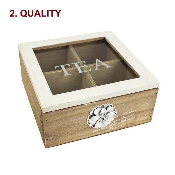Box for tea with decoration 2. quality D0266