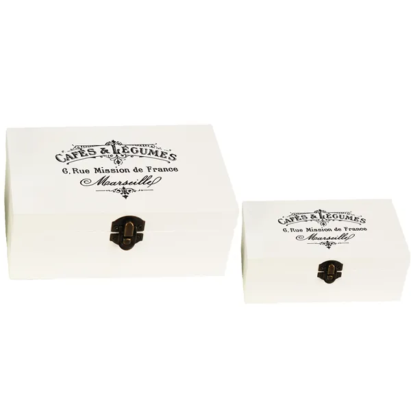 Wooden box, 2pcs D0310