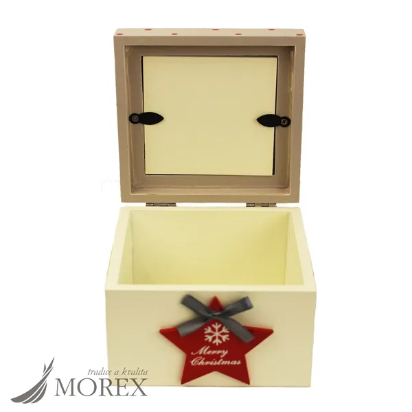 Wooden box with a star D0416