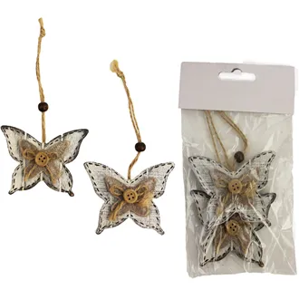 Wooden butterfly, 2pc D0584