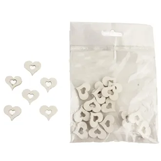 Decorative hearts, 24pcs D0640