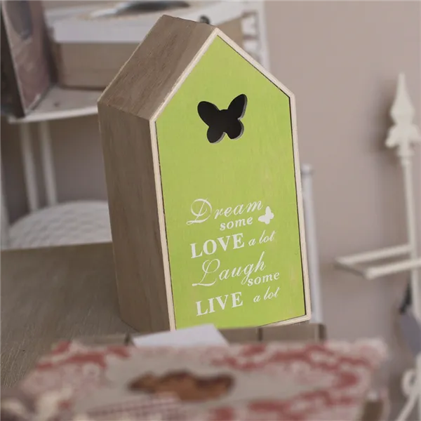 Green wooden house D0693