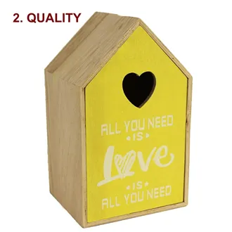 Wooden house yellow D0694/B 2nd quality