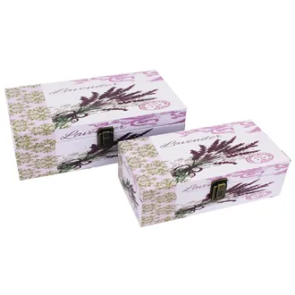 Jewelry Box Lavender, 2pcs D1001