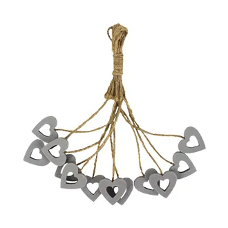 Hearts in bundle, 12pcs D1180-21