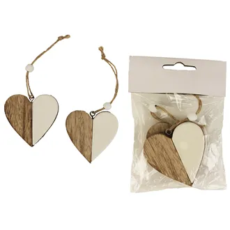 Heart hanging, 2 pcs. D1200