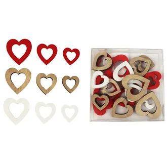 Decorating hearts, 24 pcs D1238