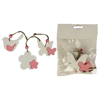 Wooden decorations 3 pcs D1550-05