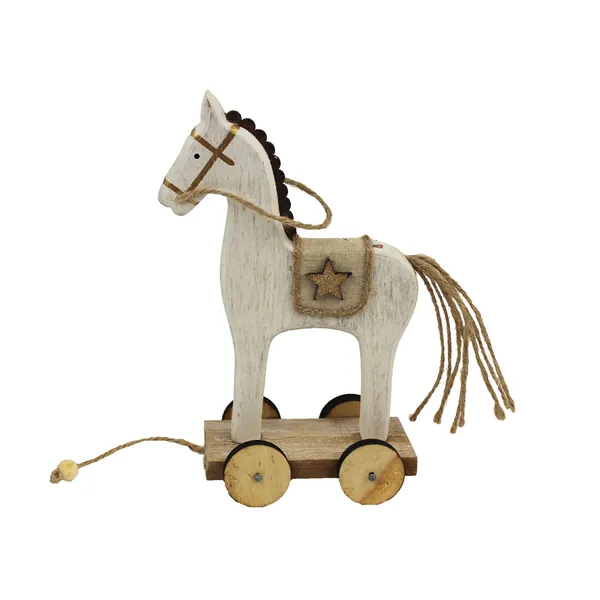 White wooden horse D1648
