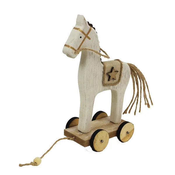 White wooden horse D1648