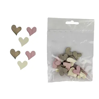 Decorative hearts 24 pcs D1681