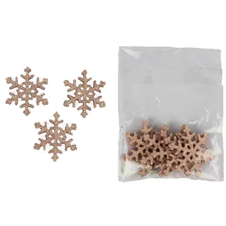 Pink Snowflake 6 pcs D1701-05